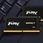 Kingston FURY Impact DDR5 SDRAM 16GB 4800MHz CL38 On-die ECC SO DIMM 262-PIN
